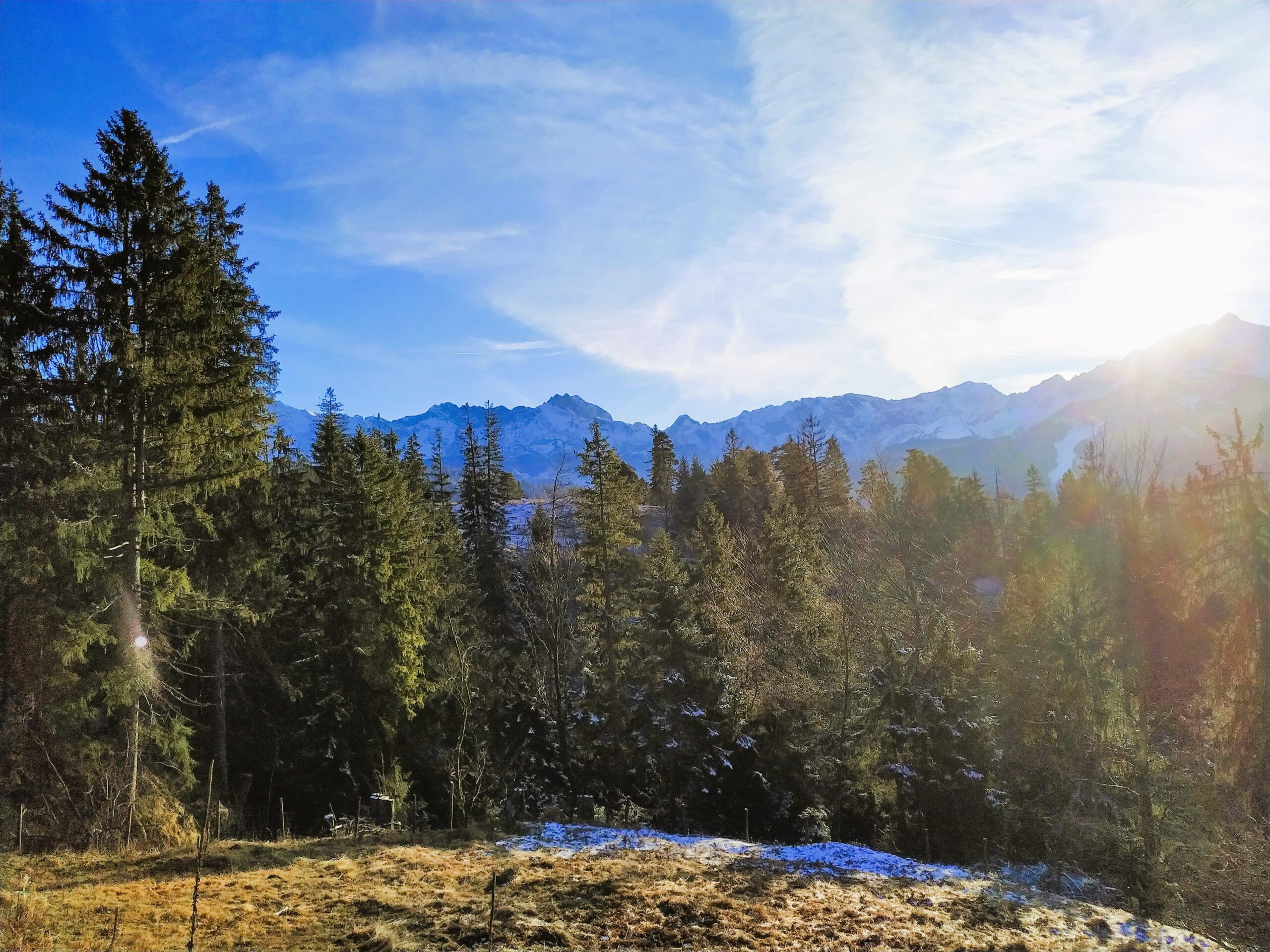 Fantastische Panormanen auf der Wanderung zur Tannenhütte