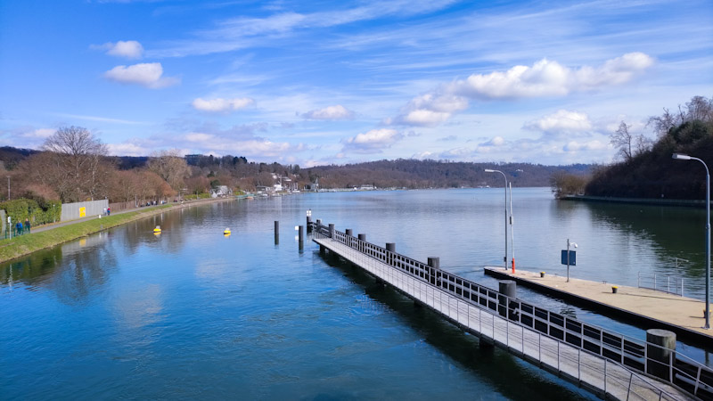 Aussicht vom Werdener Wehr