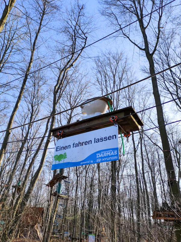 Klettergarten auf der Wanderung durch die Westruper Heide