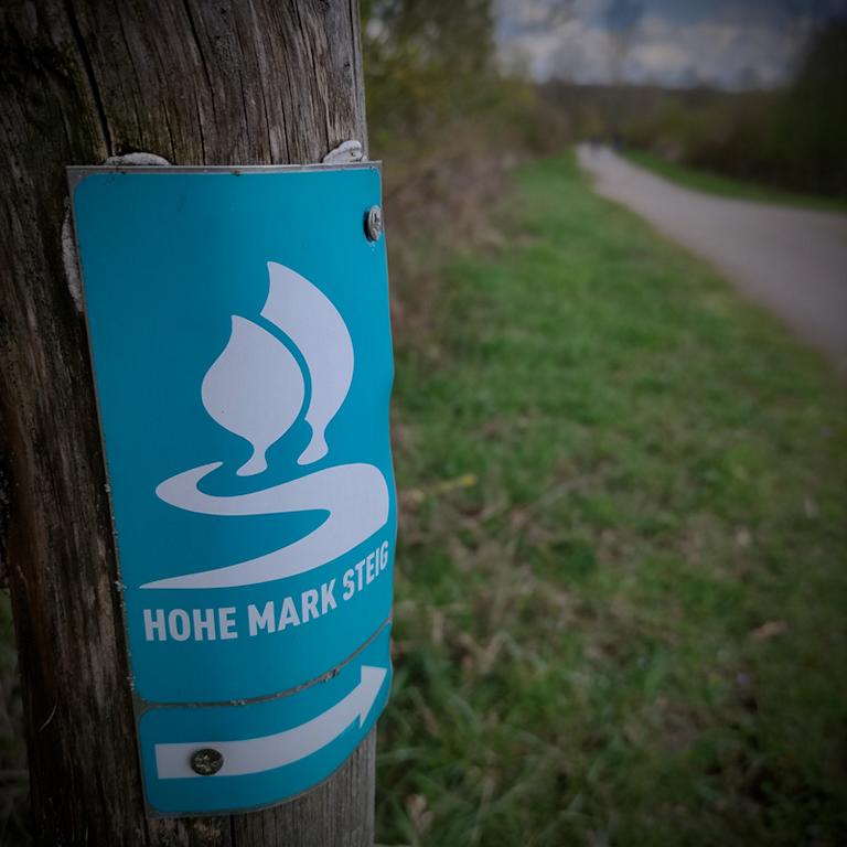 Die Wasserroute des Hohe_Mark_Steig_Wegweiser