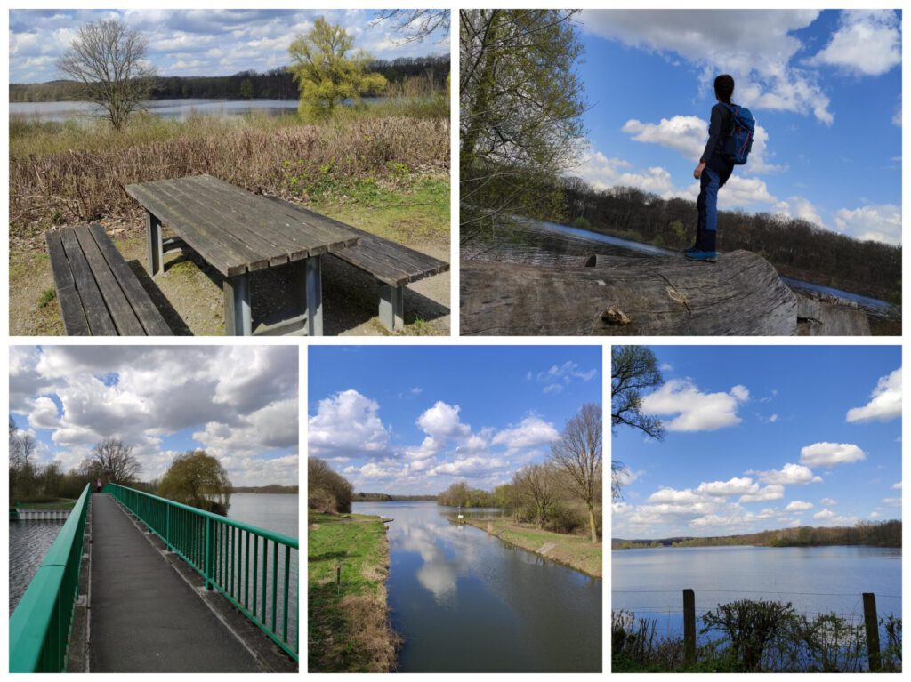 Eindrücke vom Hullerner Stausee auf der Wasserroute des Hohe Mark Steigs