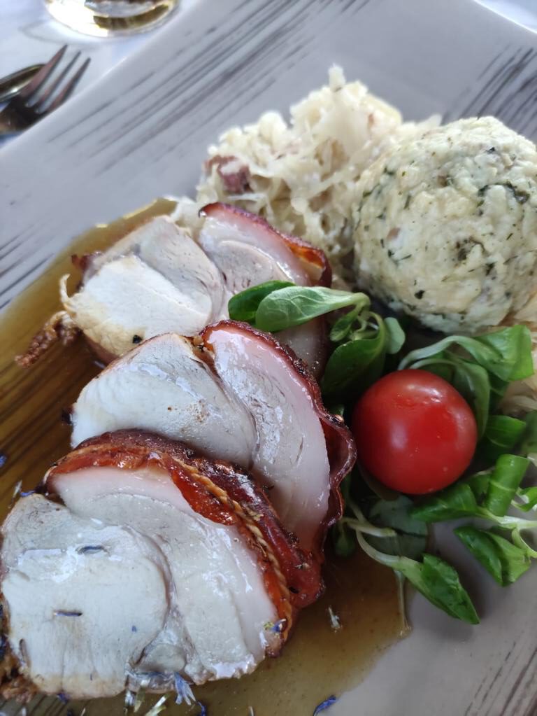 Abendessen im Wanderhotel Grüner Baum in Bach