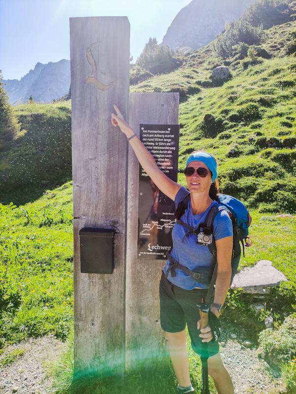 Startpunkt Lechweg am Formarinsee