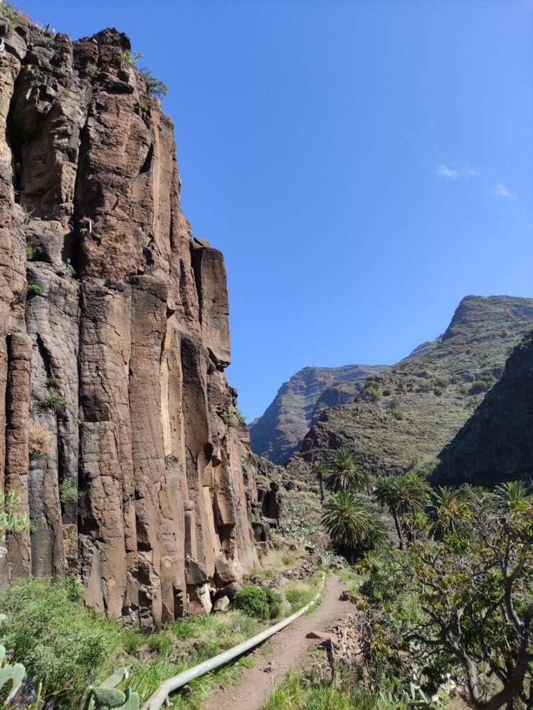 Weg in den Barranco de Arure