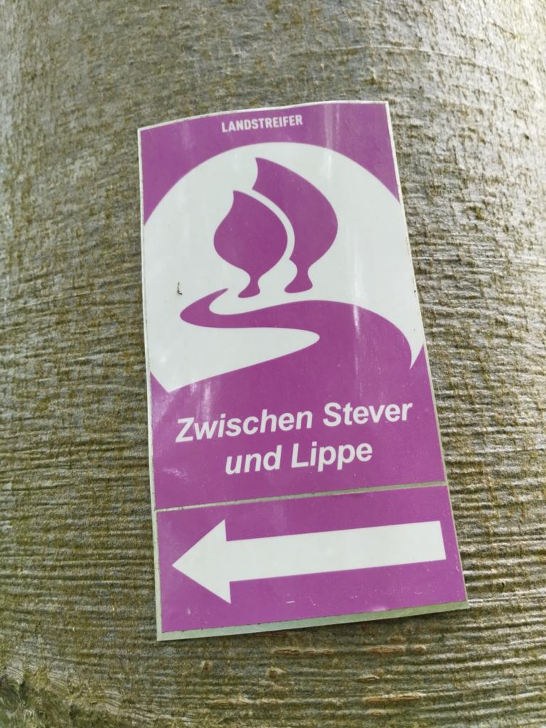 Wegweiser für den Landstreifer-zwischen-Stever-und-Lippe