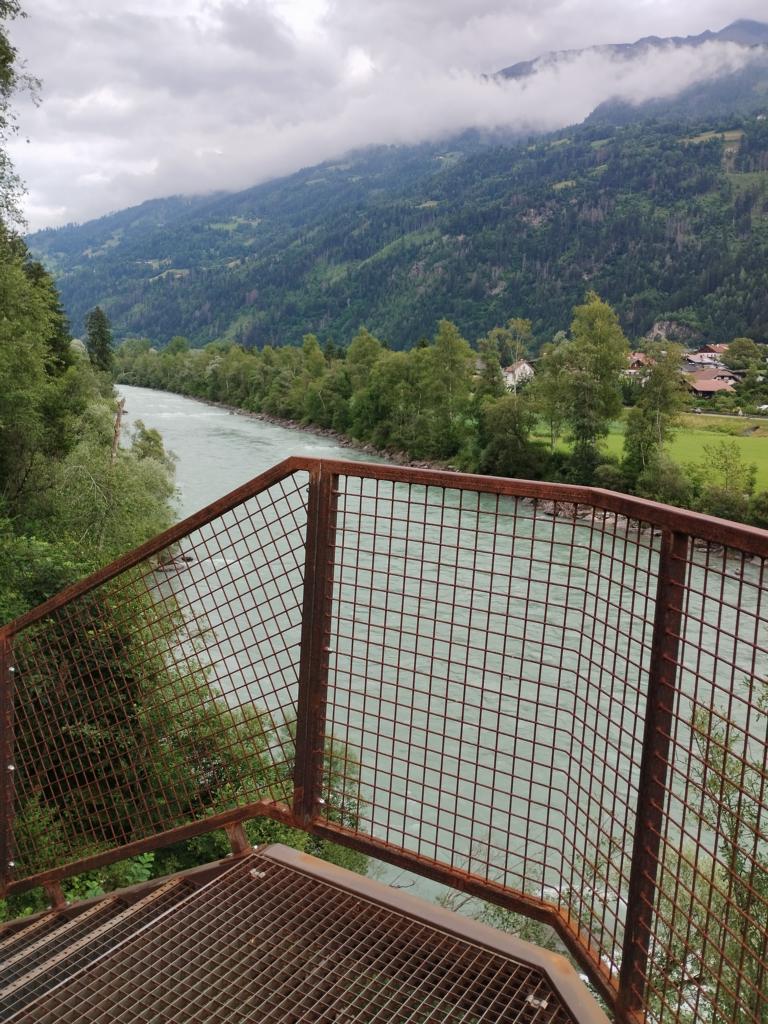 Stahltreppen am Iseltrail Etappe 1