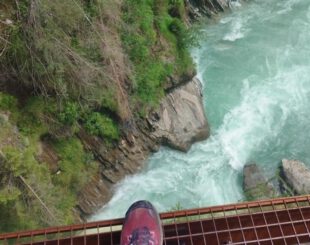 Blick in die große Iselschlucht bei Bobojach am Iseltrail Etappe 3