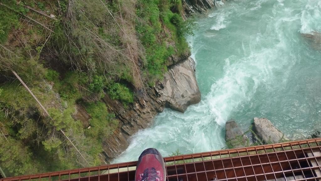 Blick in die große Iselschlucht bei Bobojach am Iseltrail Etappe 3