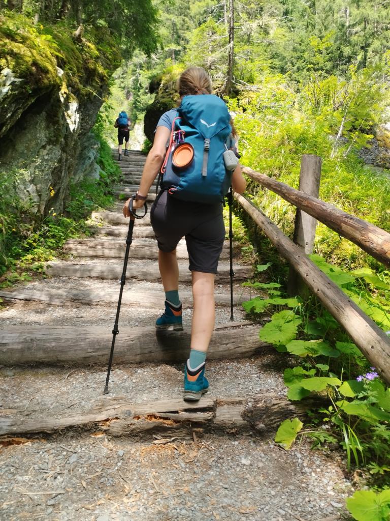 Aufstieg Iseltrail Etappe 4 an den Umbalfällen